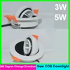 5 unids/lote 3W 5w 6w 10w cob regulable led downlight cálido/blanco frío Led lámpara de luz de techo 85-265v 3 años de garantía