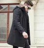 Marque longue hiver veste hommes marque vêtements mâle coton automne manteau nouveau top qualité noir vers le bas Parkas hommes