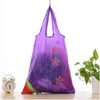 Sacs de rangement en gros - Sac à main de haute qualité Fraise Pliable Shopping Réutilisable Pliant Épicerie Nylon Grand Sac Shopping Multi-color1