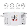 Internationella väggladdare Global Travel Adapter Universal Socket Plug Eu oss alla i en världsomspännande elektrisk plugghamn med detaljhandelspaket