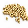BoYuTe 100 pièces 3MM 4MM 5MM 6MM boules en laiton massif pendentif perle avec boucle bricolage perles en métal pour la fabrication de bijoux 192A