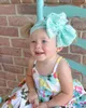 Mode Baby Headband Lace Baby Turban Big Bowknot Wide Headbands 7 Färger 50pcs / Lot Gratis frakt