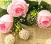 шелк роза цветок Корея стиль Роза свадьба и главная decomration fashiong партии декоративный цветок бесплатная доставка