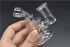 Grosso mini viagem de vidro Pequeno bongos de água mini cachimbos cair para baixo recycler rigs beaker tigela de óleo downstem bubbler perc 14mm 10mm