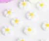 100pcs 22 mm żywica Daisy Flower Koraliki do scrapbookingu rzemieślnicze DIY Fryzury