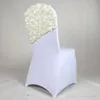 Yeni Varış Zarif Gül Çiçek Sandalye Kapak Kap Sandalye Kanat Sashes Düğün Ziyafet Sandalye Kapakları Otel Dekorasyon Dekor Ücretsiz Nakliye Kapakları