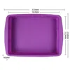 Non-Stick Square Silicone Flows Pain Pan Saking Инструменты для тортов Термостойкий Хлеб Тост Формы, Данды