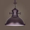 Vintage Country Rustik Heavy Metal Dining Room Pendant Lamp Fixtures Restaurang Hängande Ljus Bar Counter Industrial Lights