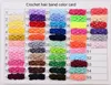 50 COLORS! 1.5 Inch Wide baby girl Elastic Crochet Top Headband for Children Hair Band Hair accessories drop shipping 200pcs/