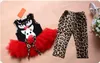 Costumes de bébé de Noël Vêtements pour filles robes tutu Bandeaux T-shirts Collants Leggings pantalons T-shirts Pantalons Tenues pour enfants Ensembles