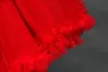 Röd ruched petticoats färgglada skräddarsydda tulle underskirt för bröllopsklänning Formella klänningar 1950-talet stil petticoats brud tillbehör