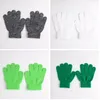 Зимние милые перчатки для мальчиков и девочек, однотонные эластичные вязаные варежки с кончиками пальцев, детские перчатки, вязаные теплые перчатки для детей, мальчиков и девочек Mi3850605