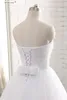 Sparkling Top White Ball Gown Wedding Dresses Plus Size Bridal Gowns Lace-up Back Detachable Bow vestido de novia