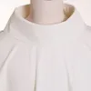 Disfraces de la Santa Religión Sacerdote de la Iglesia Católica Casulla bordada de pescado blanco sin cuello Vestimentas masivas 3 estilos