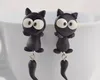 Großhandel 12 Paar handgemachte Polymer Clay süße schöne Katze Tier Ohrstecker Ohrstecker Schmuck Brincos De Festa