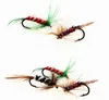 96PCS Flies for Fishing Mixed Fly Fishing bait Feather hook Bionic bait variety of colors Fishing necessary High quality2305408