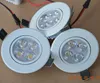 AC 85 ~ 265V 110V 220V DIMMALE 12W LED 다운 라이트 오목한 천장 램프 순수 따뜻한 흰색 LED 비품 아래 Light Cerohs DHL 무료 배송