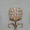 Bougeoir en cristal en métal doré à 5 têtes les mieux notés Candélabres à 5 boules Pièce maîtresse de mariage Lustre à 5 bras