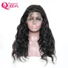 Parrucche Parrucche piene del merletto dei capelli umani dell'onda del corpo Parrucche dei capelli di alta qualità Colore naturale Bella Capelli 8A per le donne nere