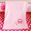 7Pcs Baby bedding set Embroidery 3D air balloon rabbit fox owl Baby crib bedding set bedskirt quilt bumper crib bedding set2561505