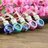 100pcs/lot Fast shipping 6ML~8Ml Car essential oil bottle pendant glass+polymer clay reuse Empty perfume bottle