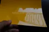 Klistermärken Ultra Shiny Glossy Yellow Vinyl Wrap 3 Layers High Gloss Tiffany Car Wrap Film With Air Free Like 3M 1080 Storlek: 1,52*20M/Roll