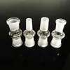 Shisha Glass Dropdown -Adapter Gro￟handel 10 mm 14 mm 18 mm mit m￤nnlichen weiblichen Mund -Mund -Clear -Gelenkadaptern f￼r Bongs