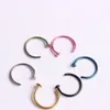 Stainless Steel Nose Hoop Rings earring larbret eyebrow stud body jewelry piercing mix color 100pcs