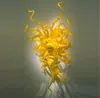 OEM 입 블로운 붕규산 램프 공예 브릴리 아시 노란색 빈티지 유리 벽 램프