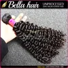 Wholesale 10pcs/lot 10-24inch Hair Weft Unprocessed Natural Color Malaysian Curly Human Hair Extensions Free Shipping Bella Hair