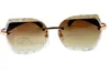 Fabriksuttag Färggraveringslins, högkvalitativa snidade solglasögon 8300593ure naturliga svartvita horn solglasögon, storlek: 60-18-140mm