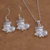 Free Shipping with tracking number New Fashion women's charming jewelry 925 silver 12 mix jewelry set 1449