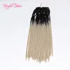 Crochet Extensões de Cabelo Loiras Ombre Cor Faux Locs Trança Macio em Bundles Dreadlocks Trança Sintética Crochet Tranças Cabelo Marley