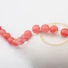 Naturlig Clear Cherry Quartz 14mm Runda Pärlor för DIY Making Charm Smycken Halsband Armband Lös 28st Stone Pärlor för grossist