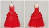 Sweet Green Taffeta Straps Beads Wedding Flower Girl Dresses Girls039 Pageant Dresses Dressy kjol Anpassad storlek 2 4 6 8 10 12 DF8971941