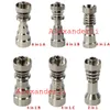 titanium nail domeless 4 in 1 and 6 in 1 titanium nails with male and female joint for glass pipe bong universal