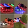 Blinkande Pet Collar Lighted Up Nylon LED Dog Collar Colorful LED Zebra Style Collar 2,5m Bredd 8 Färg S / M / L / L