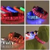 Collari Pet lampeggianti Collari per cani con LED colorati in nylon colorati Collo stile zebra a led 2.5m Larghezza 8 colori S / M / L