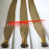 Pre gebonden I Tip Braziliaanse Human Hair Extensions 50g 50 Strengen 18 20 22 24 inch M8613 Rechte Indiase haarproducten4044083