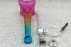 Groothandel gratis verzending ----- 2016 Nieuwe Eiffeltoren Art Glass Filter Hookah / Glas Bong, Hoge 21cm, Kleur Willekeurige levering