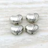 MIC 200PCS Antik Silver Zink Alloy Heart Spacer Pärlor 9x7mm DIY Smycken D29