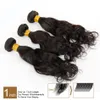 Onda de Água Mongol Extensões de Cabelo Virgem 3 Pçs / Lote Não Processado Virgem Mongol Onda Natural Remy Cabelo Humano Tece Pacote Ondulado3513033