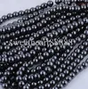 MIC New 8mm 200pc Black Natural Jet Hematite Gemstone Round Ball Loose Finding Beads Jewelry DIY5434205