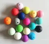 20mm Round Beads Silicone Teething Beads Round Shape Loose Beads Baby Safe Chewing Necklace Baby Nursing247n