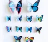La simulazione 3D farfalla decorazione adesivi murali in PVC magnete frigo 12 vestiti adatti per esterno / giardino / balcone