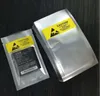 오픈 톱 ESD 8 * 15cm 플라스틱 포장 가방 Antistatic Anti-Static for iPhone 플렉스 케이블 배터리 플라스틱 패키지 파우치 노란색 라벨