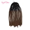 ombre cinza loira ombre mistura extensão cor faux location trança suave em pacotes dreadlocks trança sintética trança de crochet tranças de cabelo marley extensões