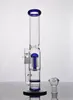 Glasvatten bong glas bubbler glas glas olje rigg glas bong 30 cm bong två funktionsfäror 18mm skål