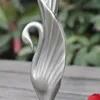 2016 new arrival pewter plated metal swan vase crafts for home decoration vase tabletop Vase