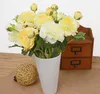 Rose Silk Craft artificial Flowers Real Touch Flowers For Wedding party Room Decoration free shipping HR015